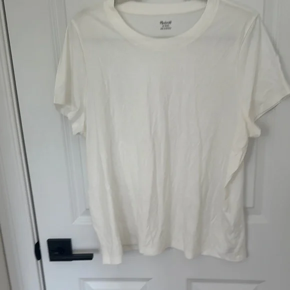Madewell White Short Sleeve T-Shirt - Picture 1 of 1